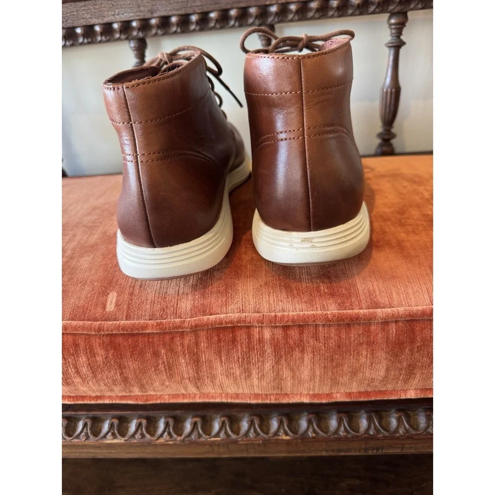 Very Clean - Cole Haan Grand OS Tour Chukka Brown  Leather Boots  Men's Size 12M